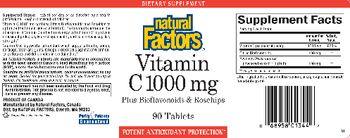 Natural Factors Vitamin C 1000 mg - supplement