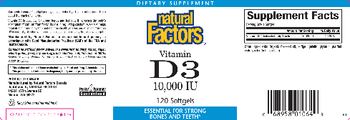 Natural Factors Vitamin D3 10,000 IU - supplement