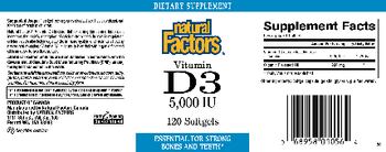 Natural Factors Vitamin D3 5,000 IU - supplement