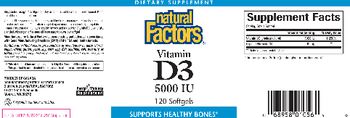 Natural Factors Vitamin D3 5000 IU - supplement