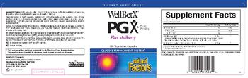 Natural Factors WellBetX PGX Plus Mulberry - supplement