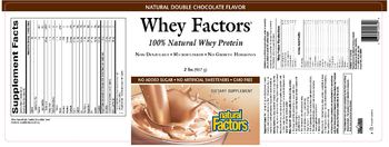 Natural Factors Whey Factors Natural Double Chocolate Flavor - supplement