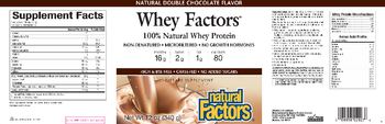 Natural Factors Whey Factors Natural Double Chocolate Flavor - supplement