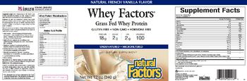 Natural Factors Whey Factors Natural French Vanilla Flavor - supplement