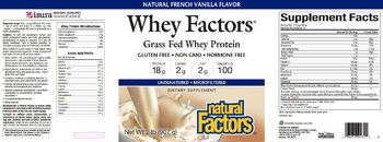 Natural Factors Whey Factors Natural French Vanilla Flavor - supplement