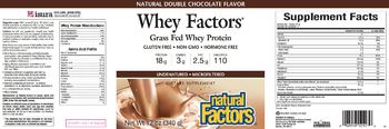 Natural Factors Whey Factors Natural Natural Double Chocolate Flavor - supplement