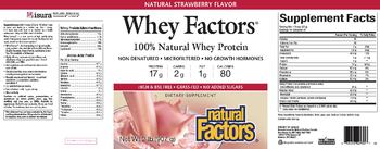 Natural Factors Whey Factors Natural Strawberry Flavor - supplement