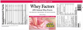 Natural Factors Whey Factors Natural Strawberry Flavor - supplement