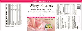 Natural Factors Whey Factors Natural Strawberry Flavor - supplement