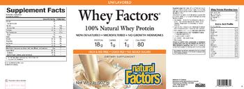Natural Factors Whey Factors Unflavored - supplement