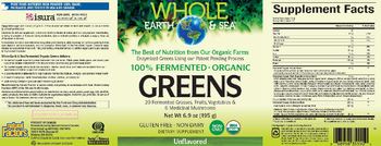 Natural Factors Whole Earth & Sea 100% Fermented Organic Greens Unflavored - supplement