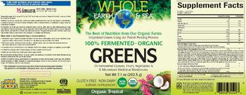 Natural Factors Whole Earth & Sea Greens Organic Tropical - supplement