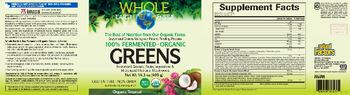 Natural Factors Whole Earth & Sea Greens Organic Tropical - supplement