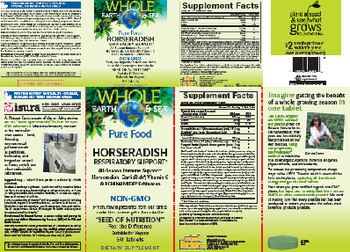 Natural Factors Whole Earth & Sea Horseradish Respiratory Support - supplement