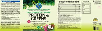 Natural Factors Whole Earth & Sea Protein & Greens Organic Tropical - supplement