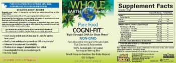 Natural Factors Whole Earth & Sea Pure Food Cogni-Fit - supplement