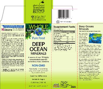 Natural Factors Whole Earth & Sea Pure Food Deep Ocean Minerals - supplement