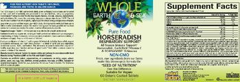 Natural Factors Whole Earth & Sea Pure Food Horseradish Respiratory Support - supplement