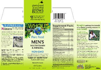 Natural Factors Whole Earth & Sea Pure Food Men's Multivitiamn & Mineral - supplement