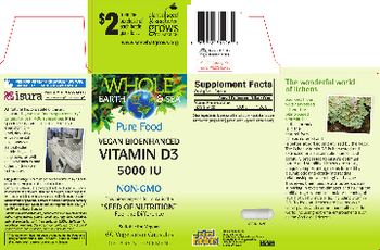 Natural Factors Whole Earth & Sea Vitamin D3 5000 IU - supplement