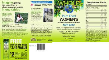 Natural Factors Whole Earth & Sea Women's Multivitamin & Mineral - supplement