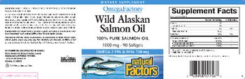 Natural Factors OmegaFactors Wild Alaskan Salmon Oil 1000 mg - supplement