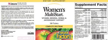 Natural Factors Women's MultiStart - supplement