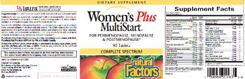 Natural Factors Women's Plus MultiStart - supplement