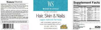 Natural Factors WS WomenSense Hair, Skin & Nails - supplement