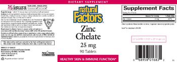 Natural Factors Zinc Chelate 25 mg - supplement