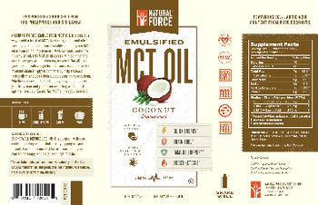 Natural Force Emulsified MCT Oil Coconut - supplement