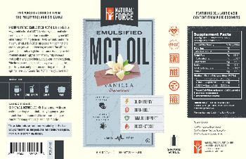 Natural Force Emulsified MCT Oil Vanilla - supplement