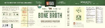 Natural Force Organic Bone Broth Protein Unflavored - supplement