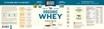 Natural Force Organic Whey Protein Vanilla Bean - supplement