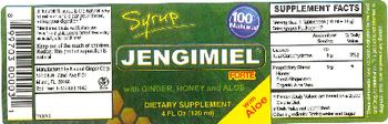 Natural Ginger Corp. Jengimiel Syrup Forte With Ginger, Honey And Aloe - supplement