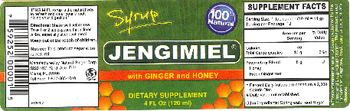 Natural Ginger Corp. Jengimiel Syrup With Ginger And Honey - supplement