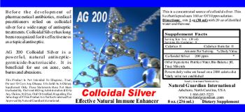 Natural Guardian AG 200 Colloidal Silver - supplement
