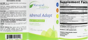 Natural Healthy Concepts Adrenal Adapt - adaptogenic herbal vitamin supplement
