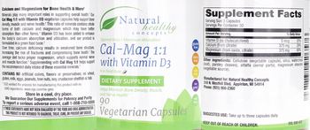 Natural Healthy Concepts Cal-Mag 1:1 with Vitamin D3 - supplement