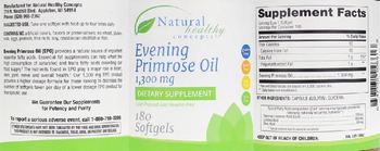 Natural Healthy Concepts Evening Primrose Oil 1,300 mg - supplement