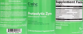 Natural Healthy Concepts Proteolytic Zym - supplement