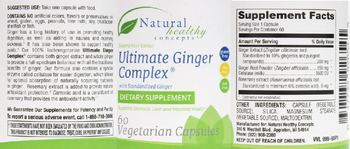 Natural Healthy Concepts Ultimate Ginger Complex - supplement