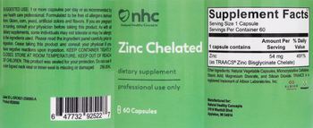 Natural Healthy Concepts Zinc Chelated - supplement