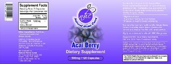 Natural Home Cures Acai Berry - supplement