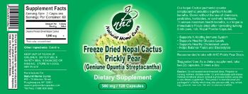 Natural Home Cures Freeze Dried Nopal Cactus Prickly Pear 500 mg - 