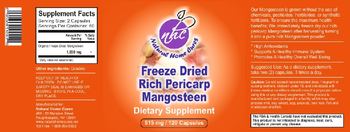 Natural Home Cures Freeze Dried Rich Pericarp Mangosteen 515 mg - supplement
