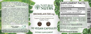 Natural Nutra Bromelain 500 mg - supplement