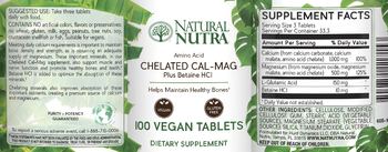 Natural Nutra Chelated Cal-Mag - supplement
