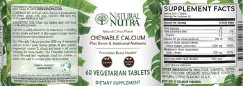 Natural Nutra Chewable Calcium Natural Citrus Flavor - supplement