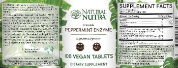 Natural Nutra Chewable Peppermint Enzyme - supplement